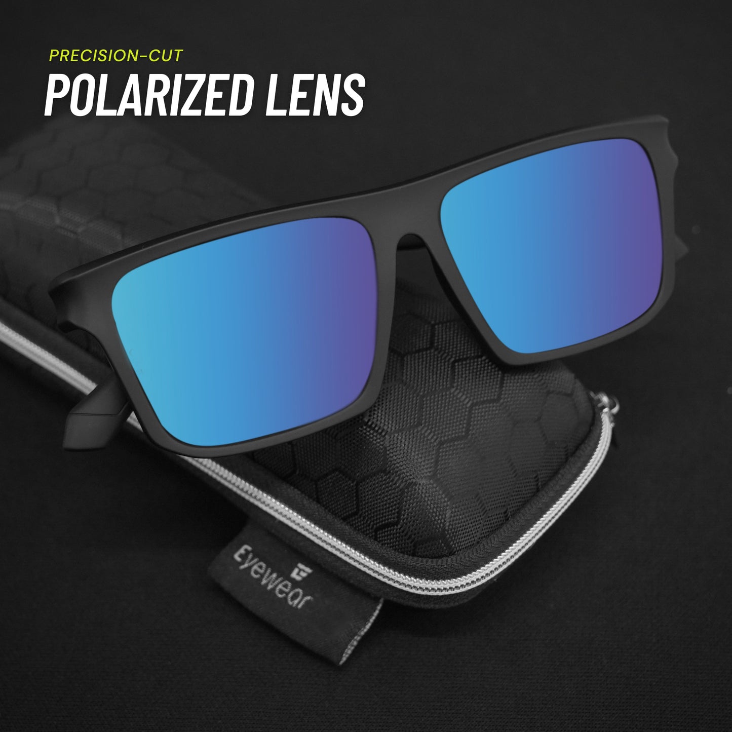 Aura Vision Sunglass- Black/Blue/Green