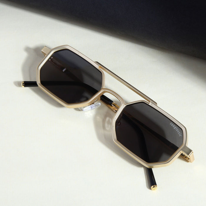 SunDazzle Sunglasses- Silver/Black/Gold