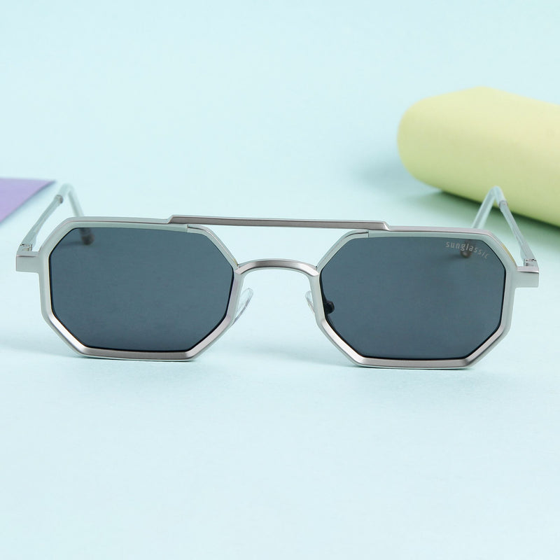 SunDazzle Sunglasses- Silver/Black/Gold