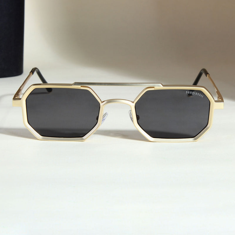 SunDazzle Sunglasses- Silver/Black/Gold
