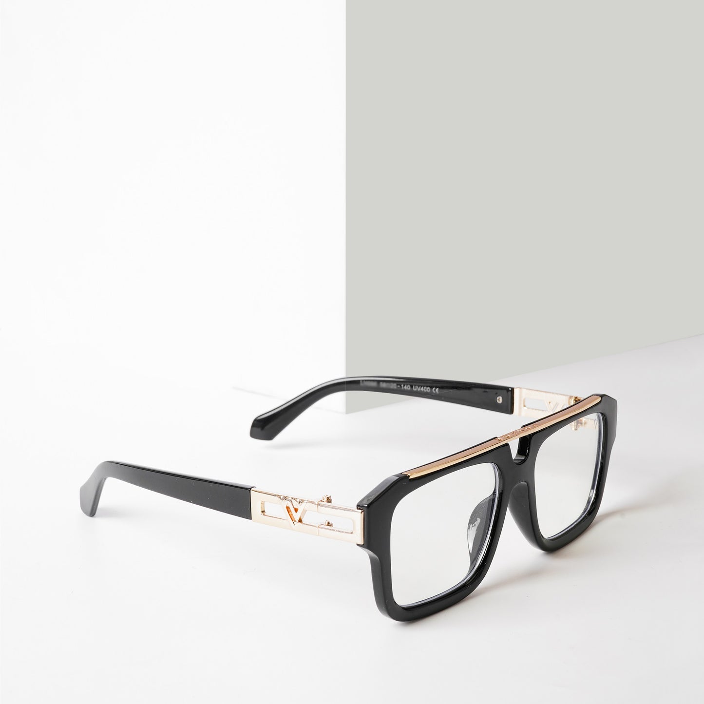 SolarGlow Sunglasses- Black/Gold