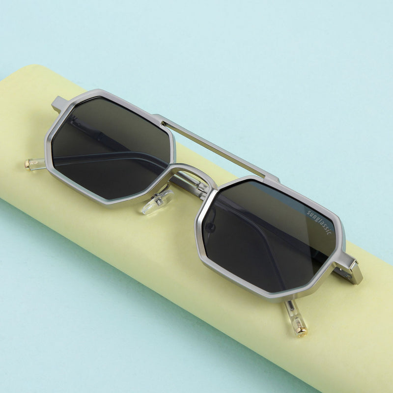 SunDazzle Sunglasses- Silver/Black/Gold