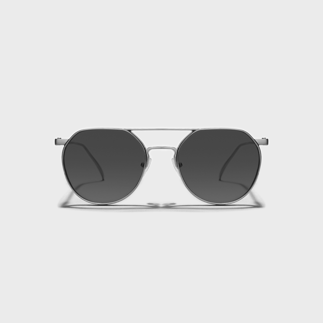 ShadeShield Sunglasses- Silver/Black/Gold