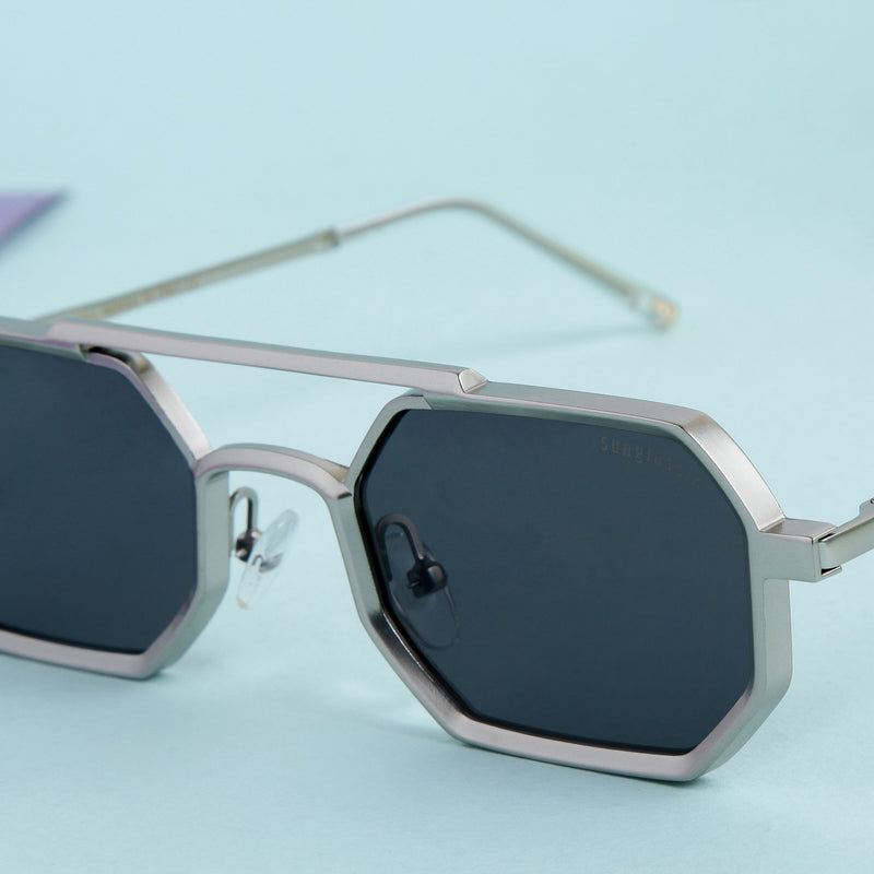 SunDazzle Sunglasses- Silver/Black/Gold