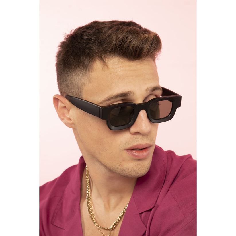 Eclipse Sunglasses- Black/Green A1