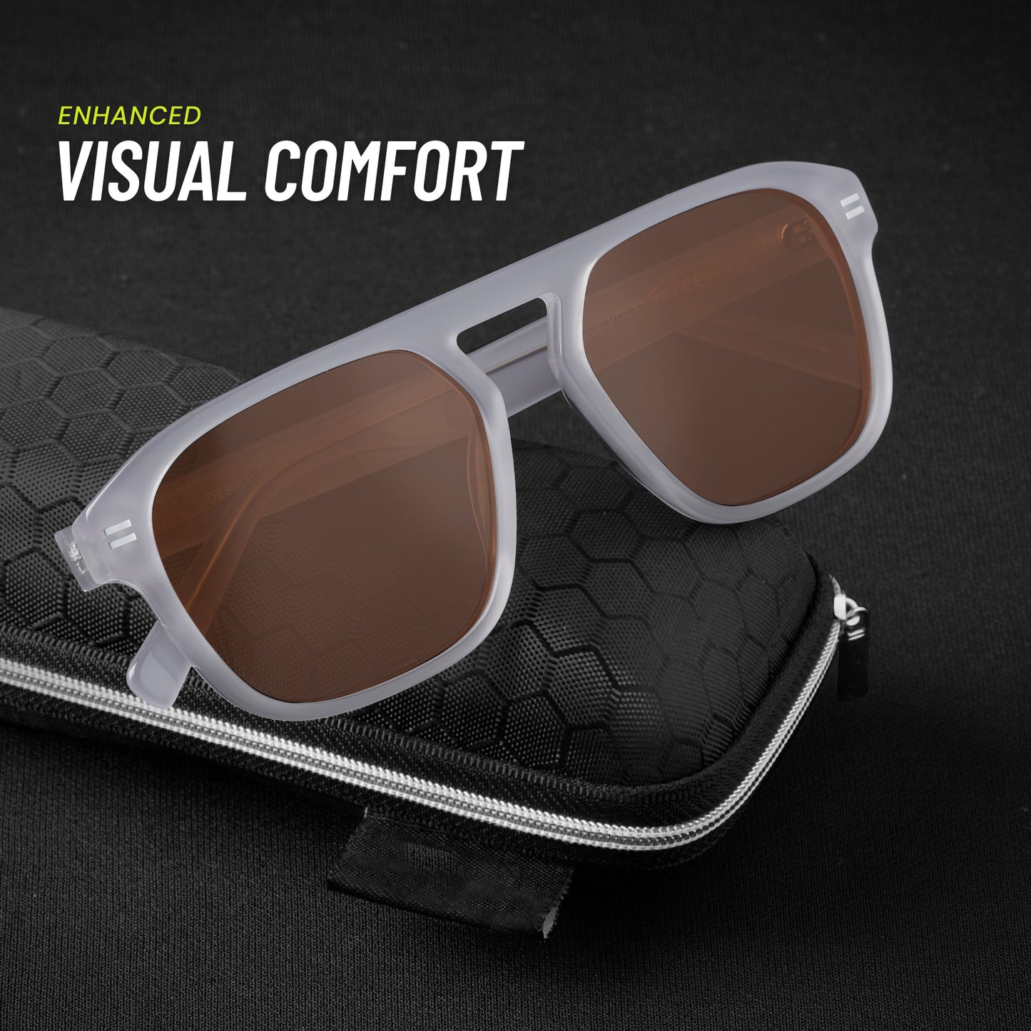 Imperial Glance Vision Sunglass- Blue/Brown