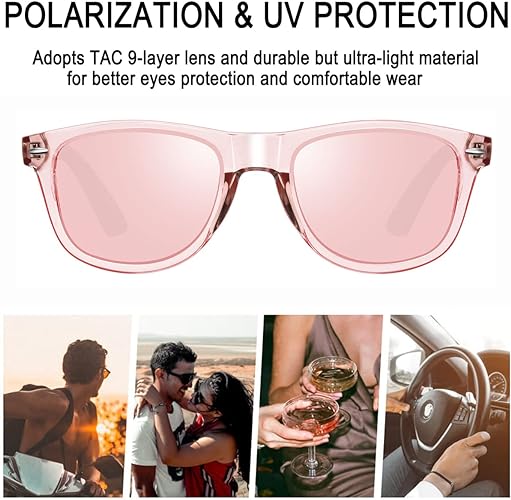 infinity Vision Transparent Sunglasses- Pink/Blue
