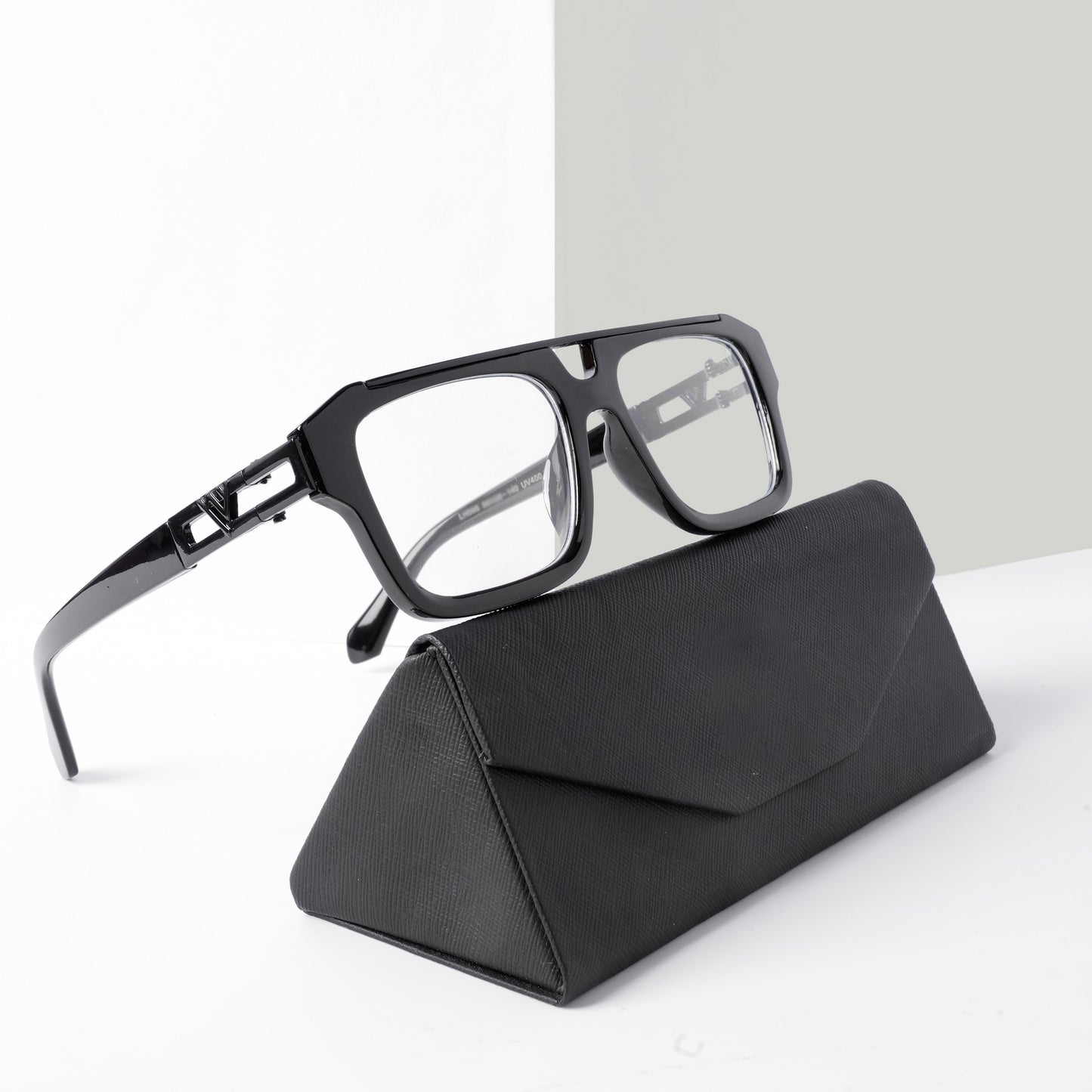 SolarGlow Sunglasses- Black/Gold