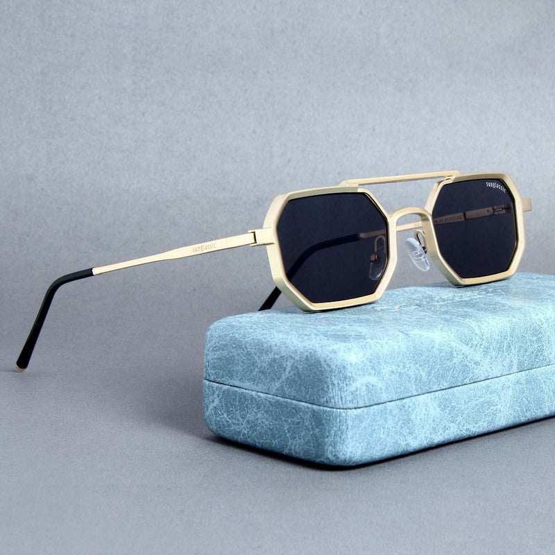 SunDazzle Sunglasses- Silver/Black/Gold