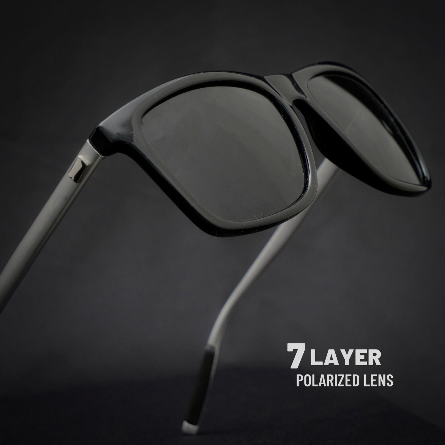 Luxurious FlashFrames Sunglass - Black/Yellow