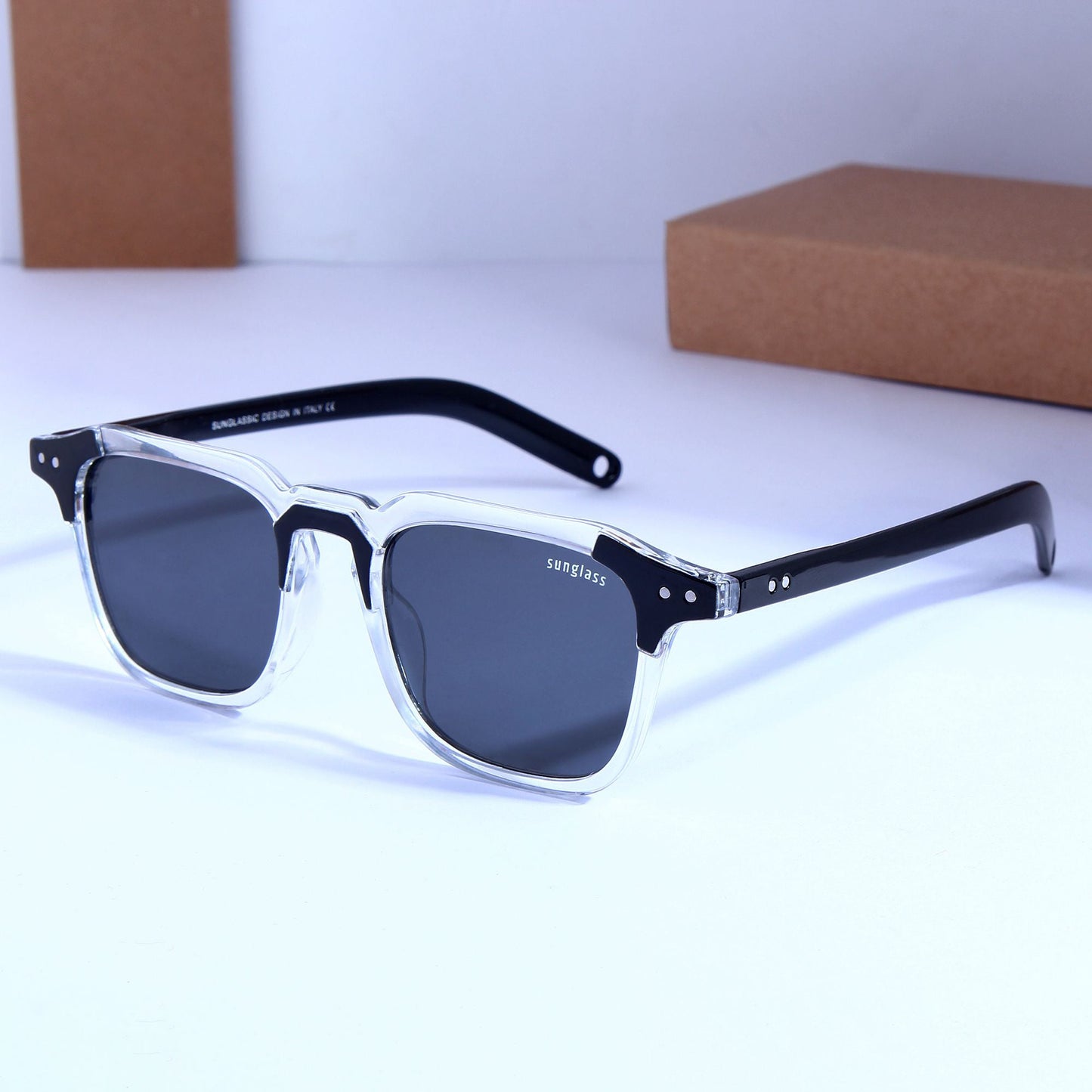 SolarVibe Sunglass- Brown/Black