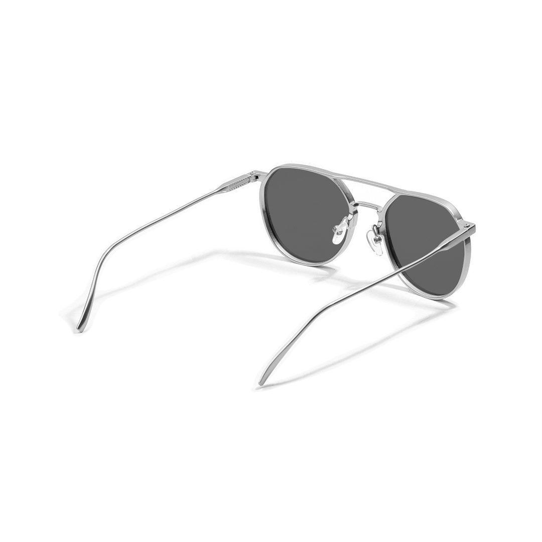ShadeShield Sunglasses- Silver/Black/Gold