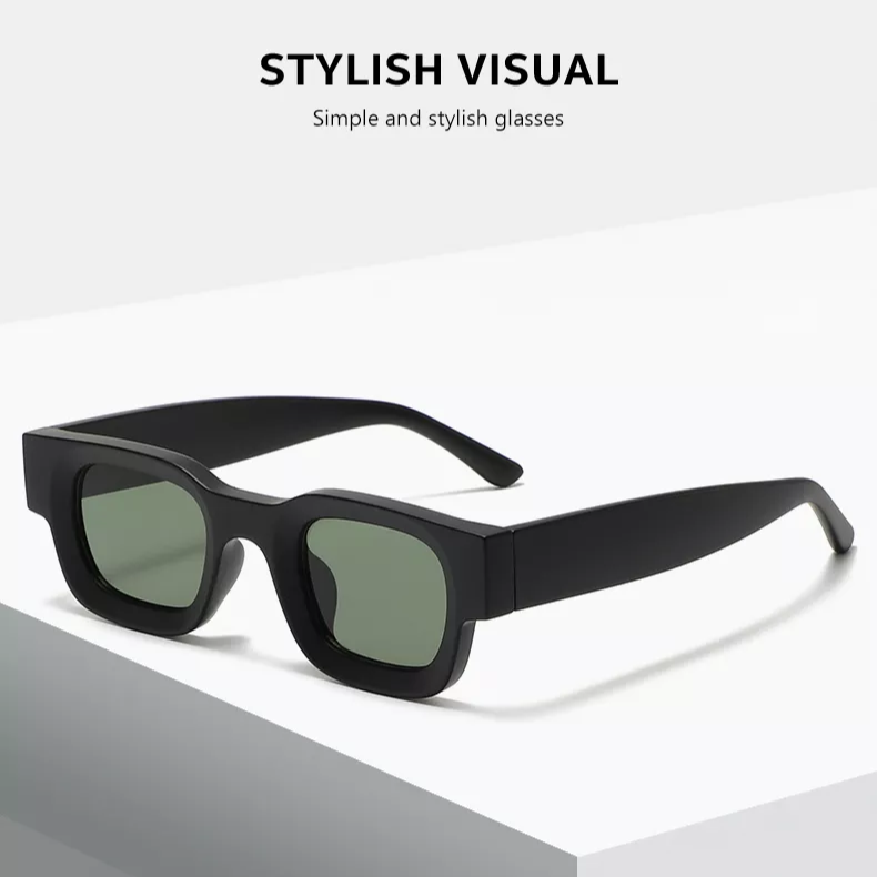 Eclipse Sunglasses- Black/Green A1