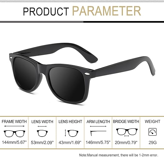 infinity Vision Sunglasses- Black