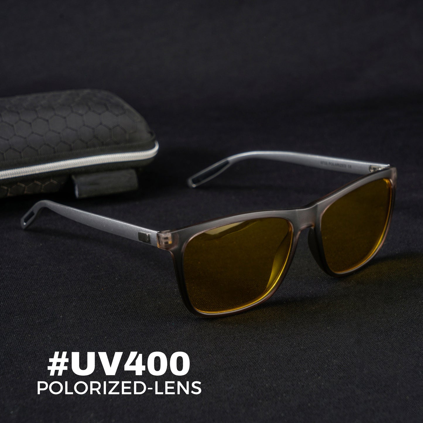 Luxurious FlashFrames Sunglass - Black/Yellow