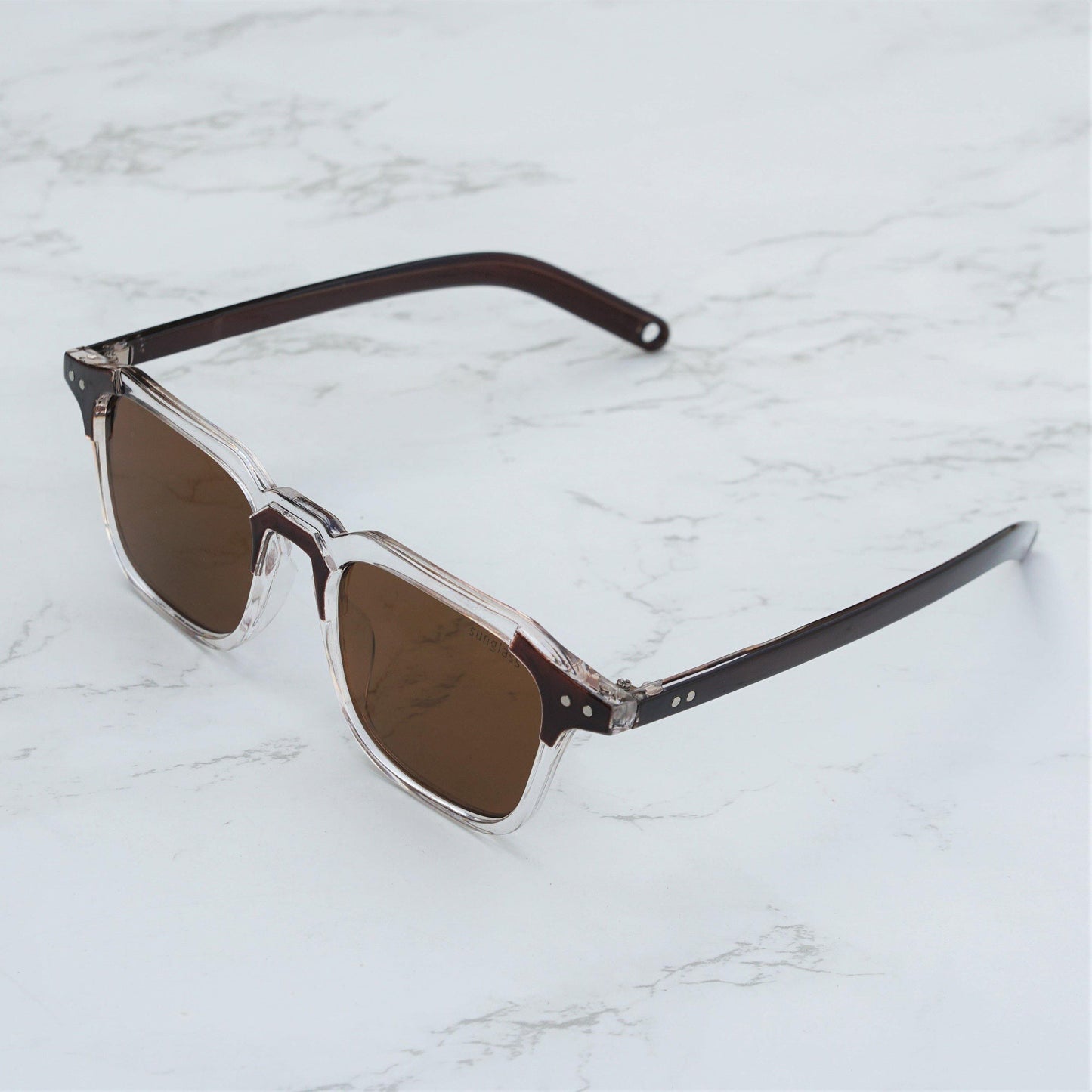 SolarVibe Sunglass- Brown/Black