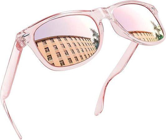 infinity Vision Transparent Sunglasses- Pink/Blue