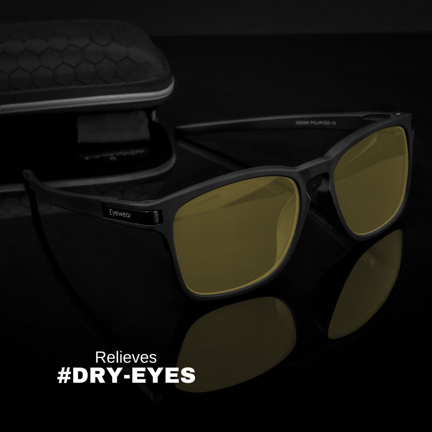 LuxeSpectra Sunglass-Black/Yellow