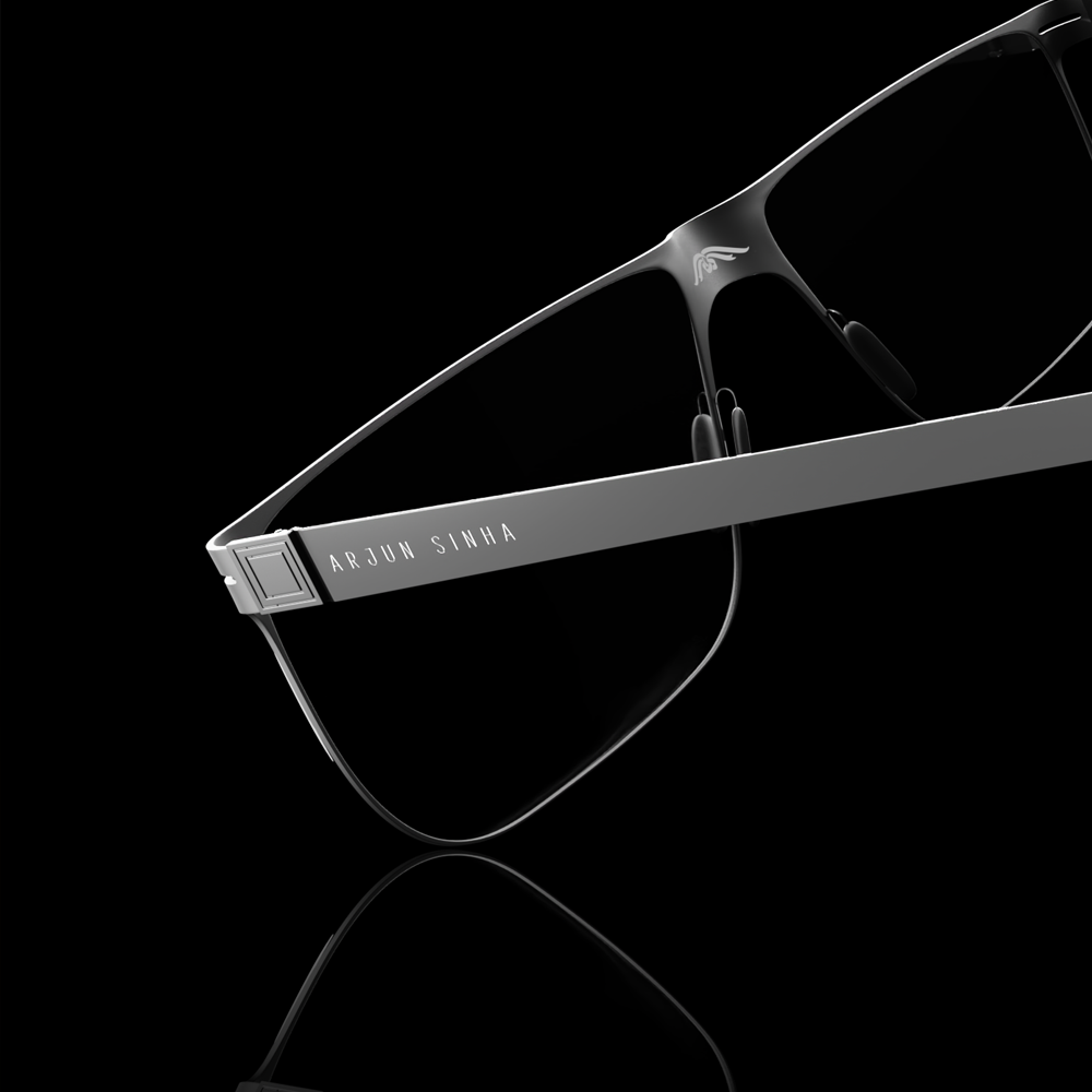 BlazeVision Personalised Sunglasses- Matte black
