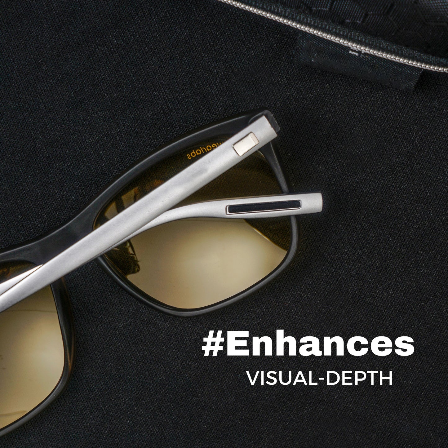 Luxurious FlashFrames Sunglass - Black/Yellow