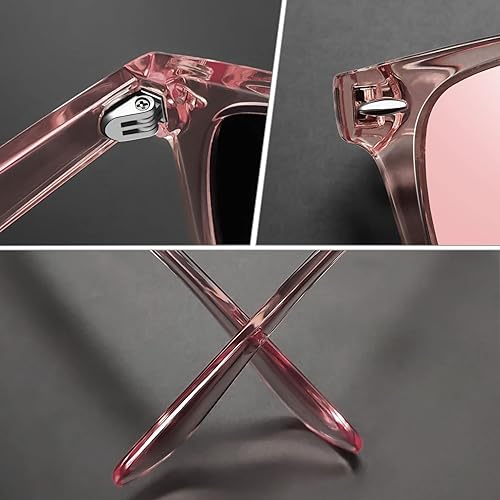 infinity Vision Transparent Sunglasses- Pink/Blue