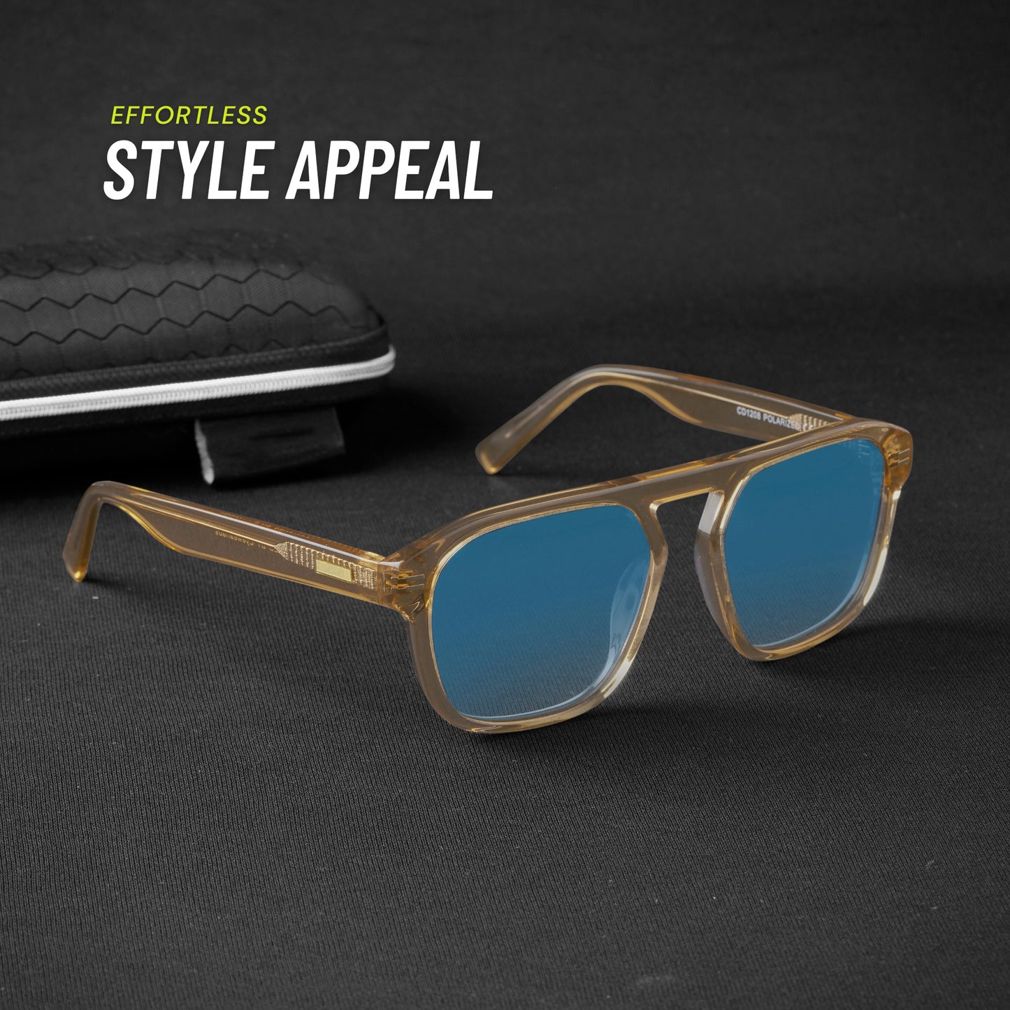 Imperial Glance Vision Sunglass- Blue/Brown