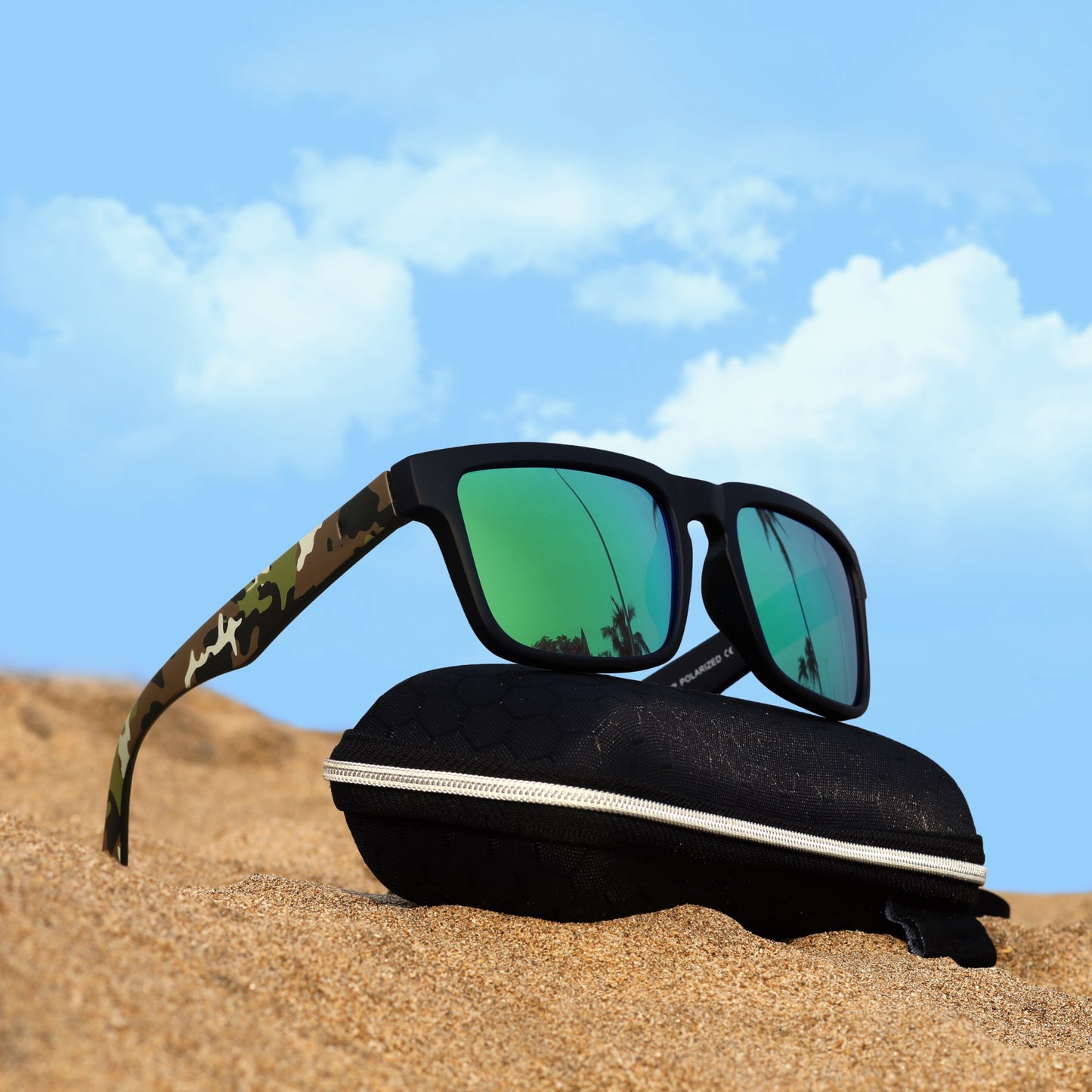 Luxurious CommandoView Sunglass- Black/Green
