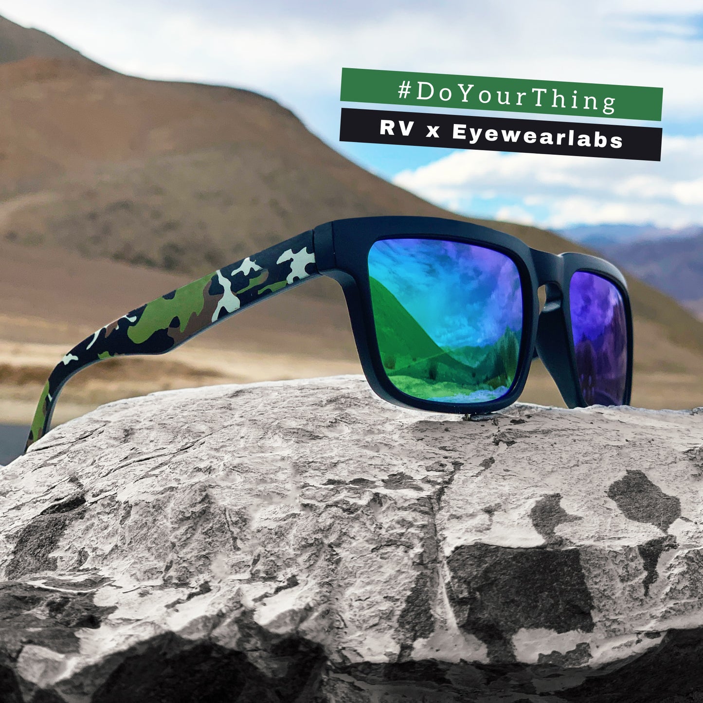 Luxurious CommandoView Sunglass- Black/Green