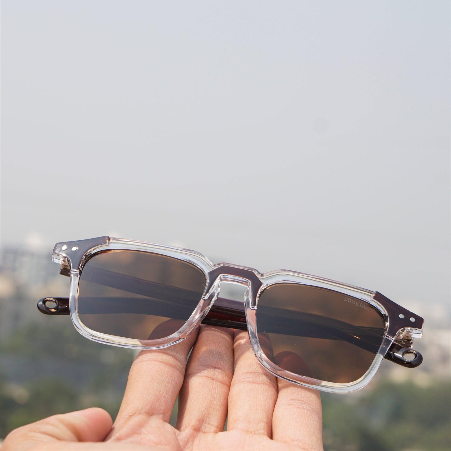 SolarVibe Sunglass- Brown/Black