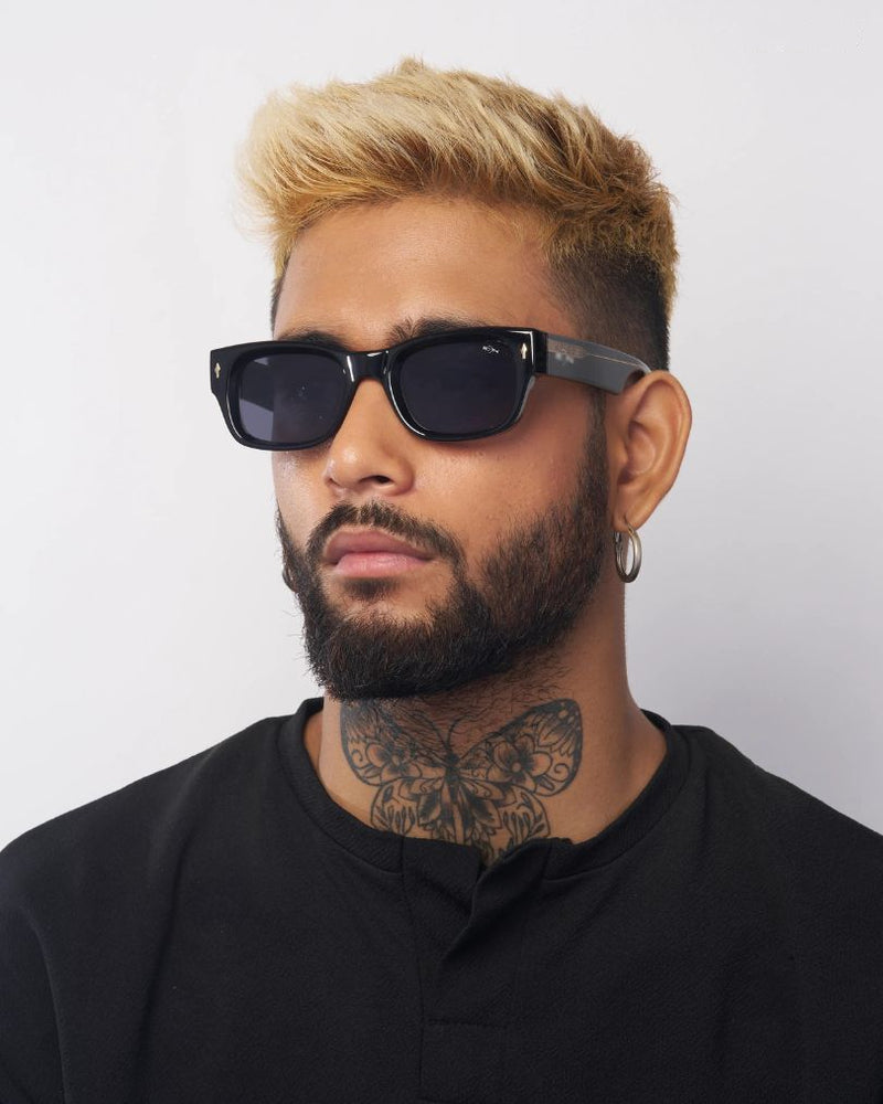 Solar Chic Sunglasses- Black/Yellow
