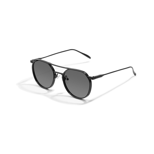 ShadeShield Sunglasses- Silver/Black/Gold