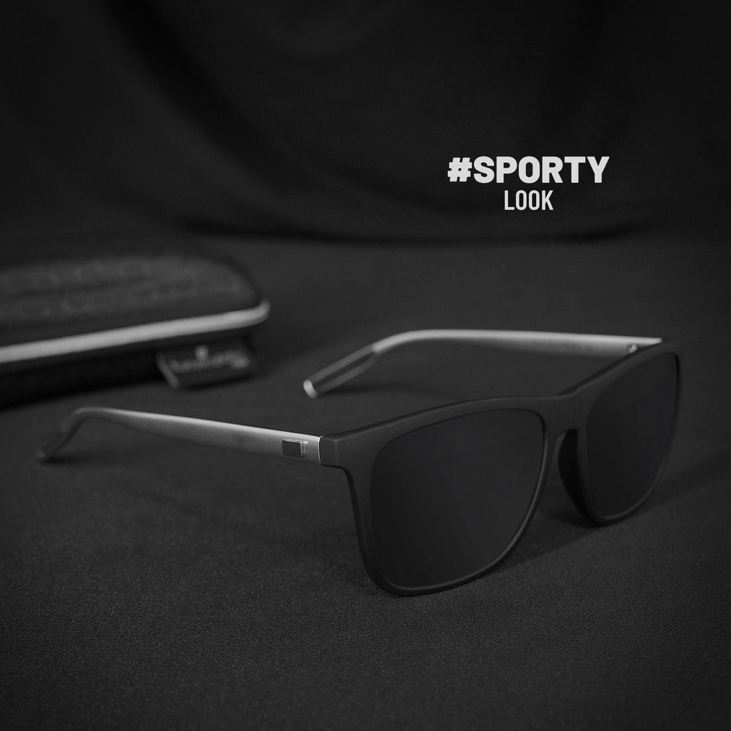 Luxurious FlashFrames Sunglass - Black/Yellow