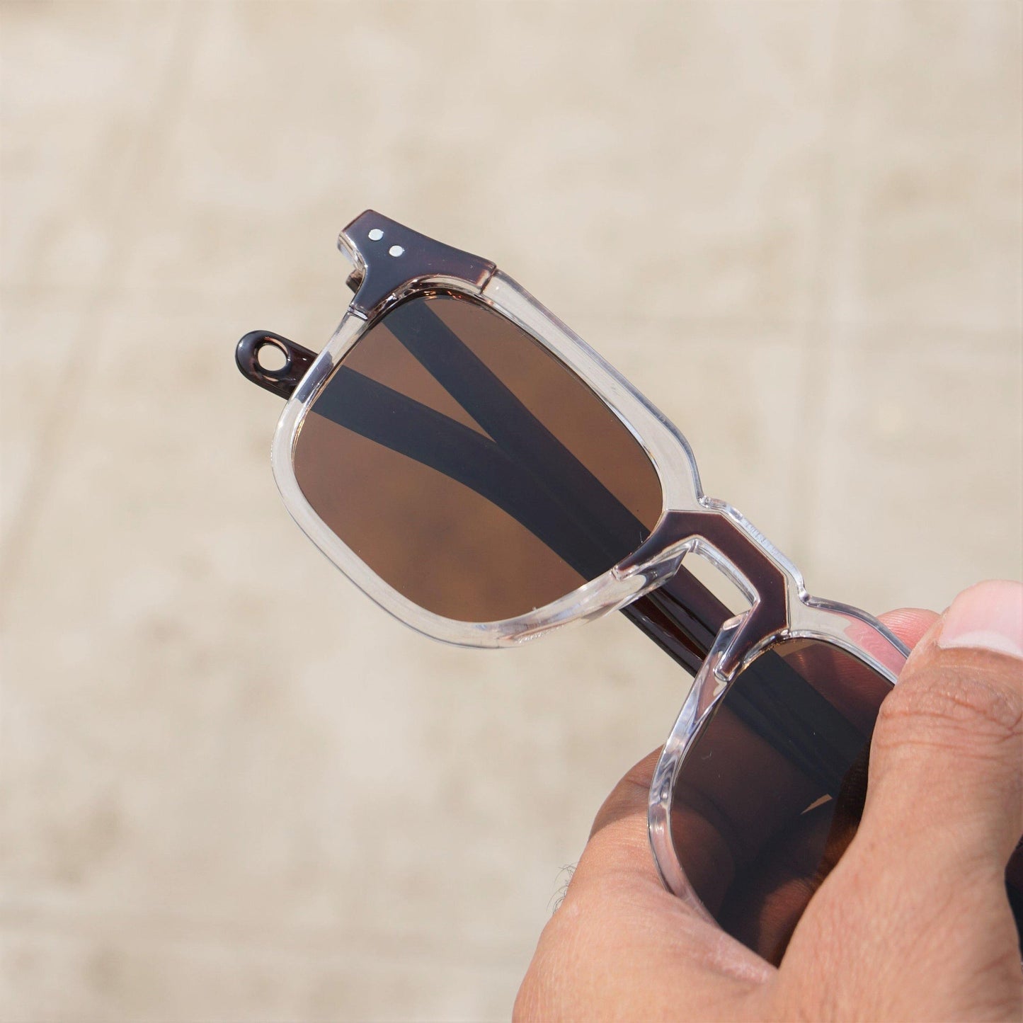 SolarVibe Sunglass- Brown/Black