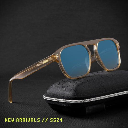 Imperial Glance Vision Sunglass- Blue/Brown