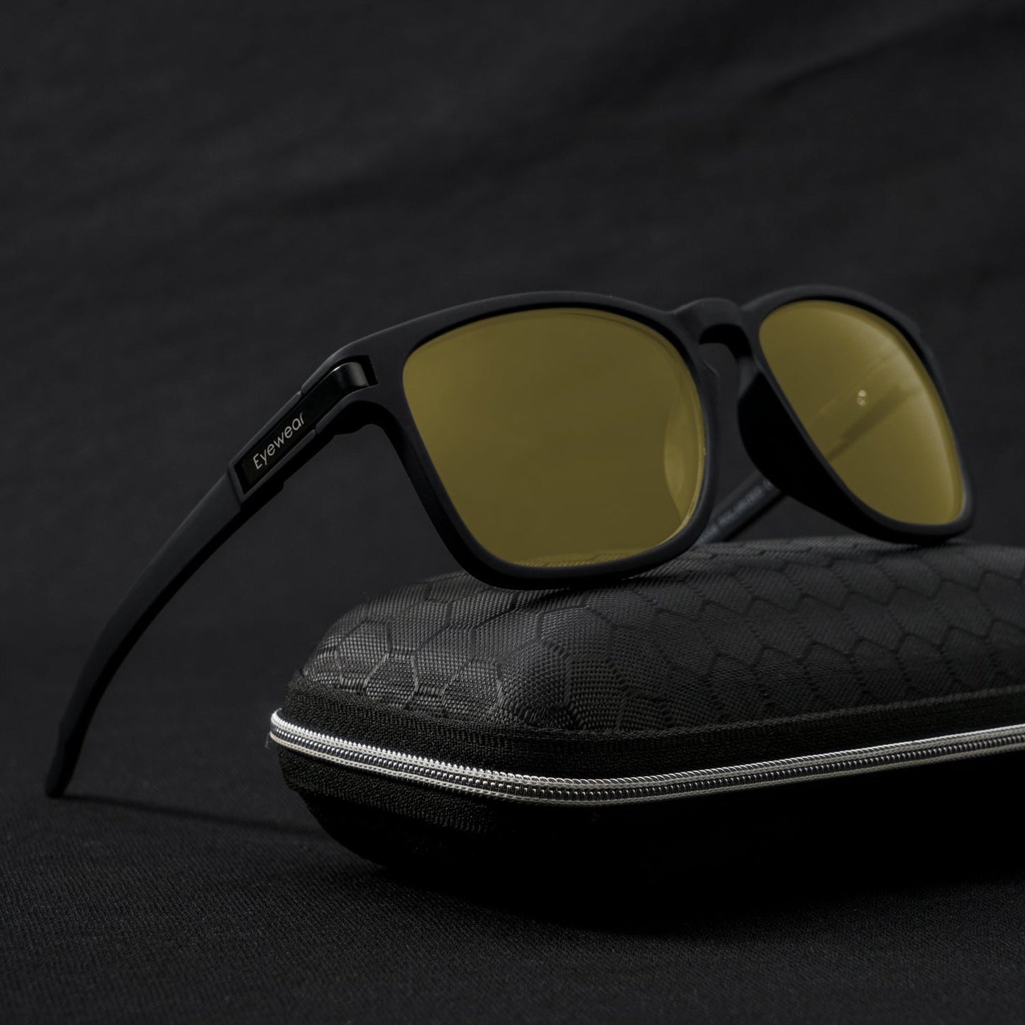 LuxeSpectra Sunglass-Black/Yellow