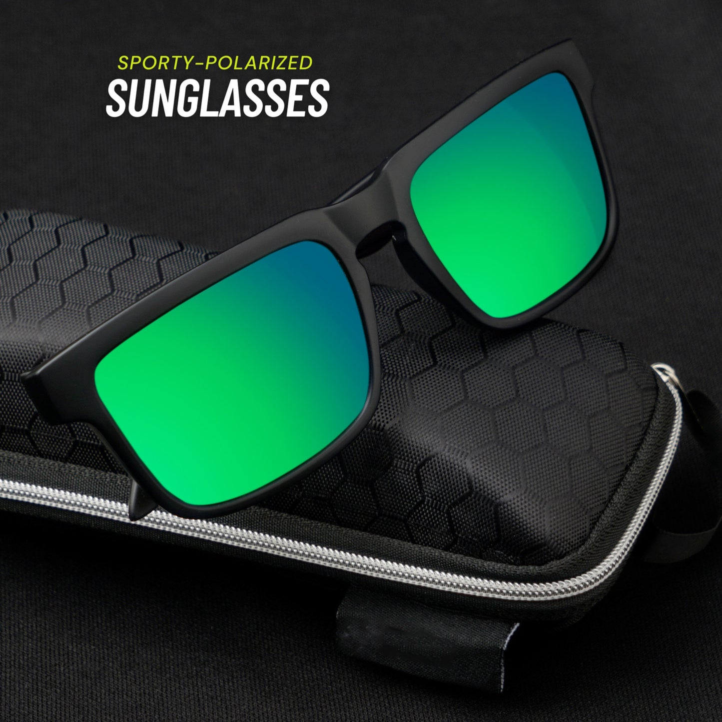 Luxurious CommandoView Sunglass- Black/Green