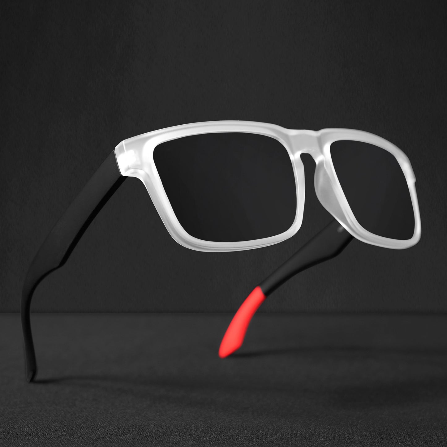 LuxuryGlint Vision Sunglass- Black/Orange