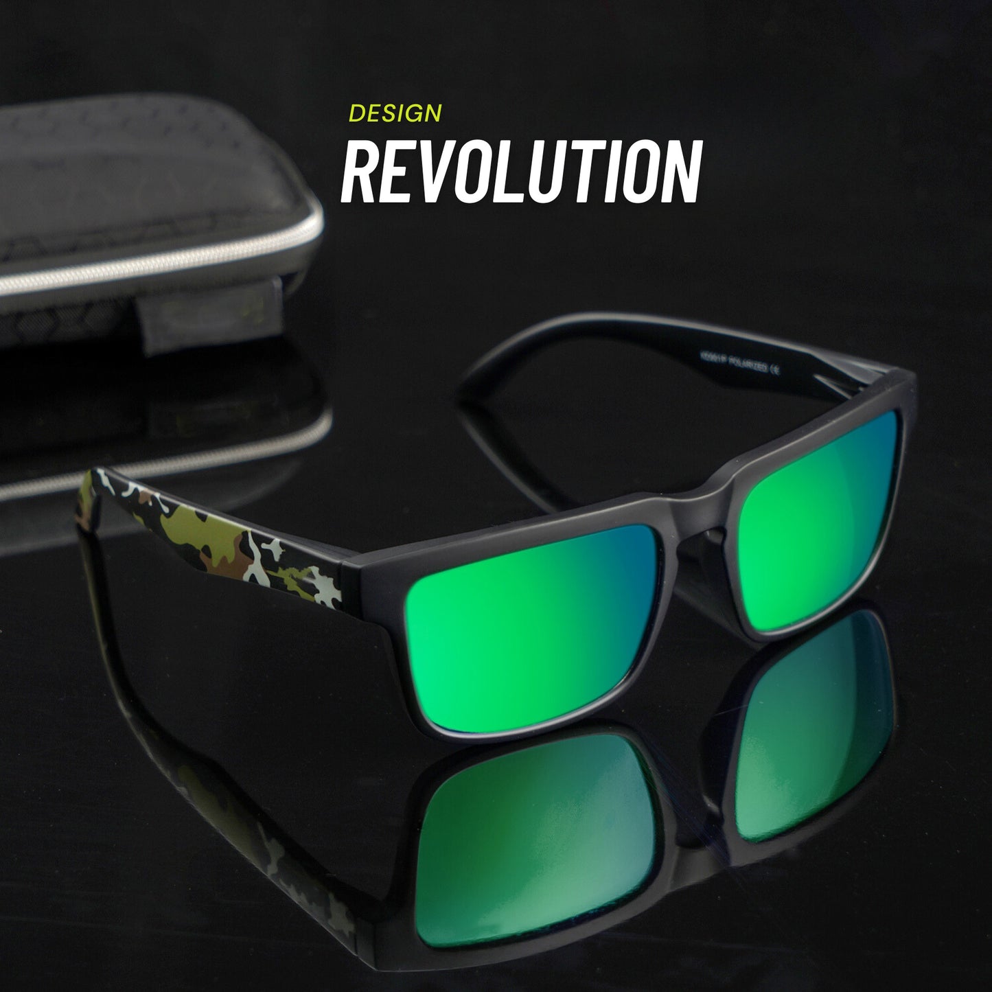 Luxurious CommandoView Sunglass- Black/Green